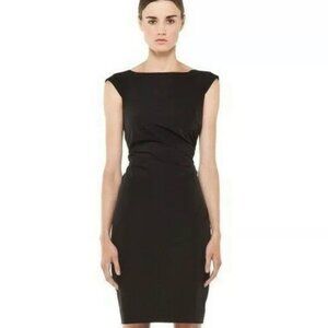 Diane Von Furstenberg Gabi Dress Size 8 - Black Stretch LBD
